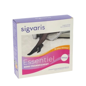 Sigvaris Essentiel Semi-transparent Chaussettes  Femme Classe 2 Marine Medium Normal