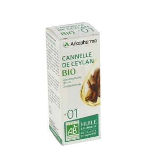 Arkopharma Huile Essentielle Bio N°1 Cannelle De Ceylan Fl/5ml