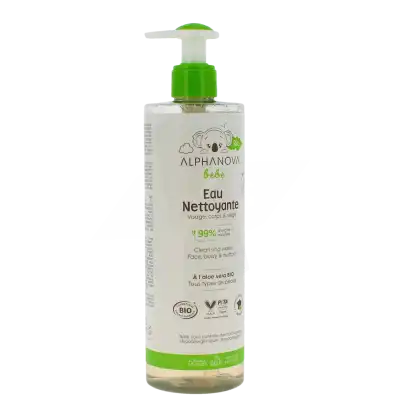 Alphanova Eau Nettoyante Bio Pour Bébé Flacon Pompe De 400 Ml à CERNAY