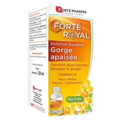 Forte Royal Solution Buvable Gorge Apaisée Fl/120ml à PODENSAC