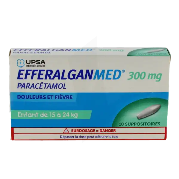 Efferalganmed 300 Mg, Suppositoire