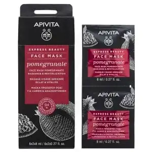 Apivita - Express Beauty Masque Visage Radiance & Vitalité - Grenade  2x8ml à Vallauris