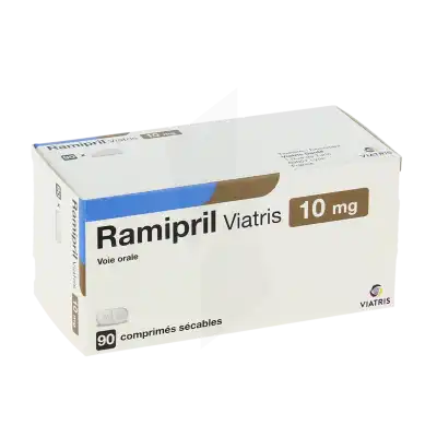 Ramipril Viatris 10 Mg, Comprimé Sécable à GRENOBLE