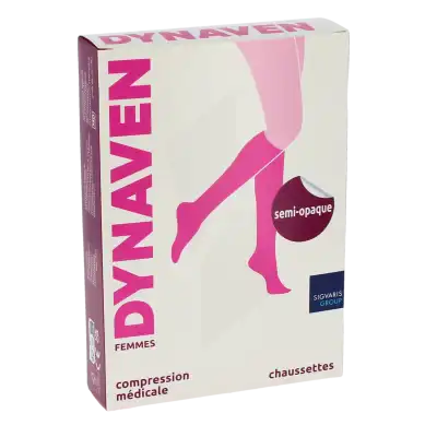 Sigvaris Dynaven Semi-opaque Chaussette Pied Ouvert Classe 2 Femme Beige Normal M à Villecresnes