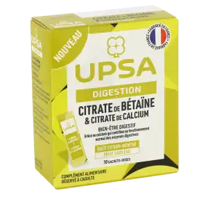 Acheter UPSA Citrate de Bétaïne & Citrate de Calcium Poudre 10 Sachets à Muret