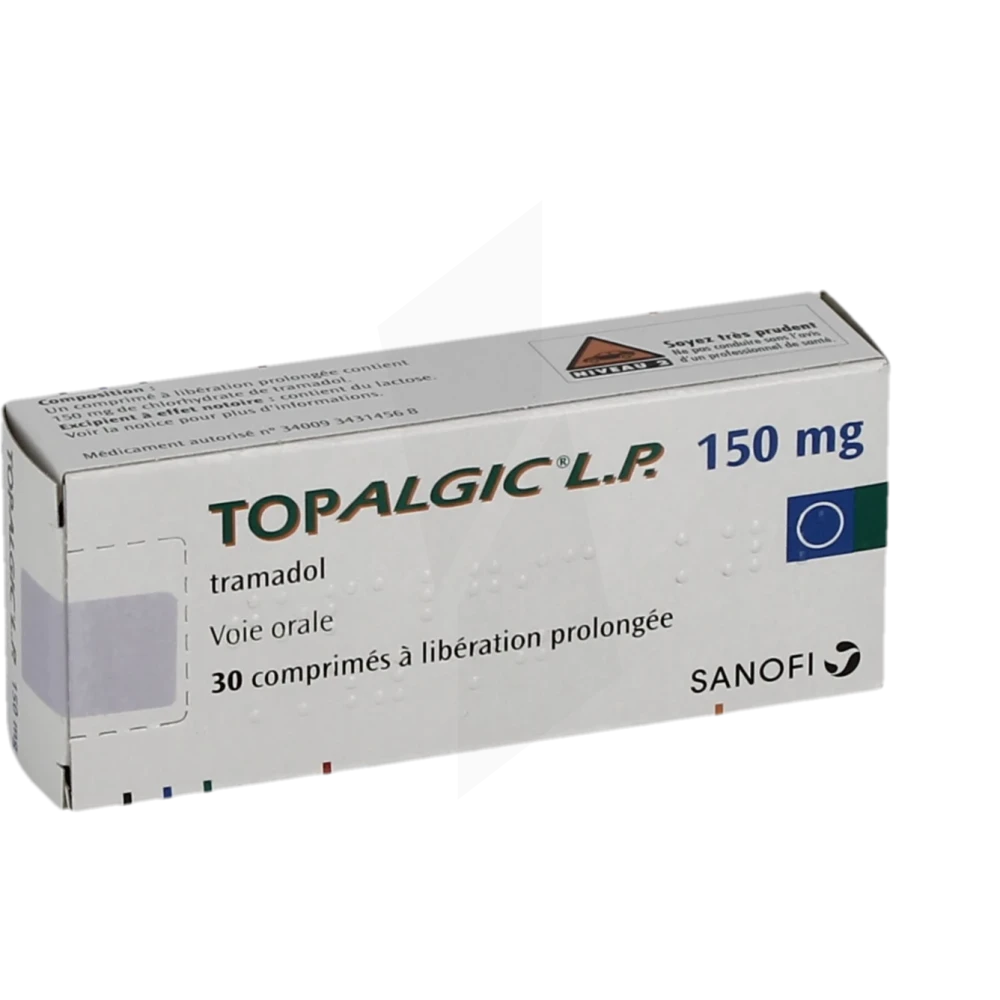 Topalgic Lp 150 Mg, Comprimé à Libération Prolongée