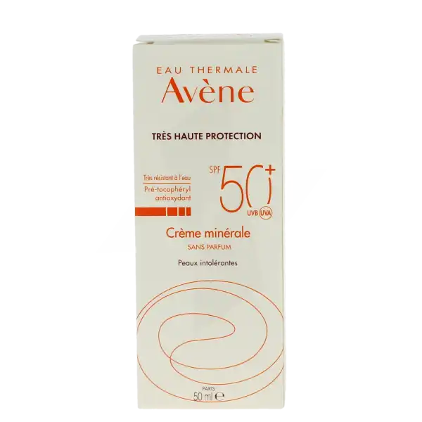 Avène Eau Thermale Solaire Crème Minérale Spf50 50 Ml