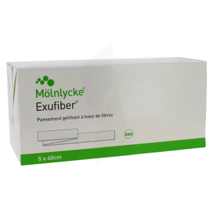 Mölnlycke Exufiber Pansement Gélifiant à Base De Fibres 5x40cm
