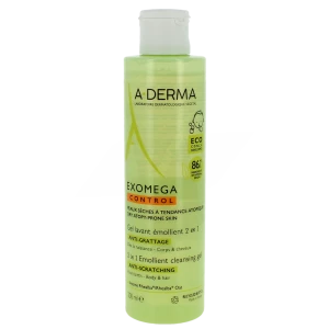 Aderma Exomega Control Gel Lavant Emollient Corps Et Cheveux 200ml