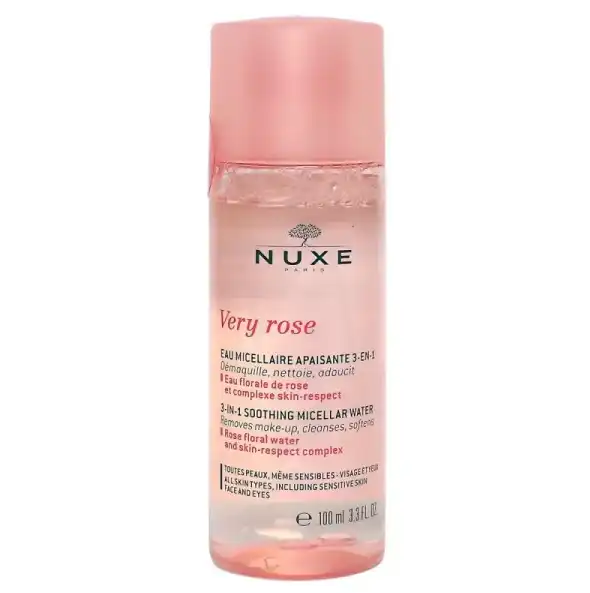 Nuxe Very Rose Eau Micellaire Apaisante 3 En 1 Fl/100ml