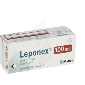 Leponex 100 Mg, Comprimé Sécable