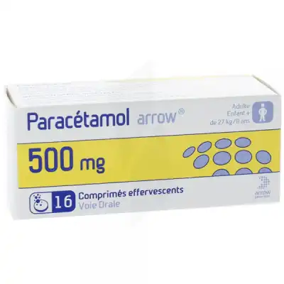 Paracetamol Arrow 500 Mg, Comprimé Effervescent à VANDOEUVRE-LES-NANCY