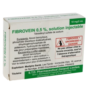 Fibrovein 0,5 %, Solution Injectable