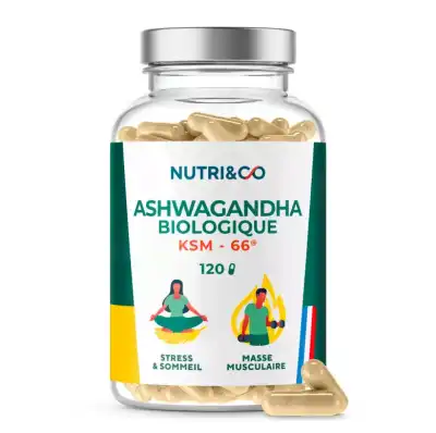 Nutri&co Ashwagandha Bio Gélules B/120 à Pessac
