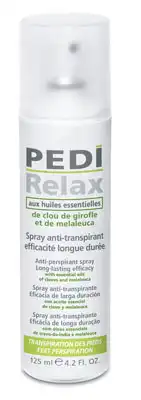 Pierre Fabre Health Care Pedirelax Spray Anti Transpirant Efficacité Longue Durée 125ml à Saint-Médard-en-Jalles