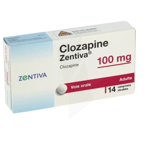 Clozapine Zentiva 100 Mg, Comprimé Sécable