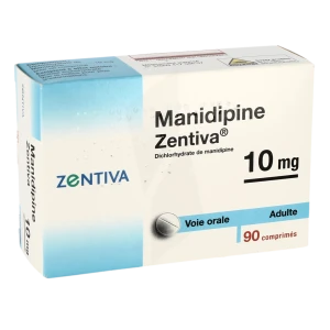 Manidipine Zentiva 10 Mg, Comprimé