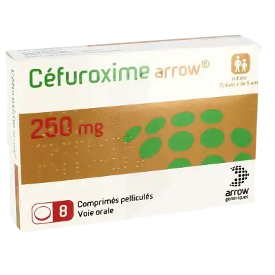 Cefuroxime Arrow 250 Mg, Comprimé Pelliculé à CUISERY