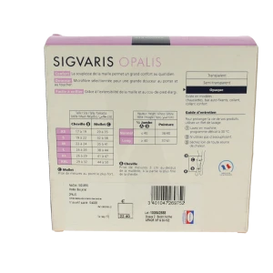 Sigvaris Opalis Chaussette Classe 2 Noir Normal Xl
