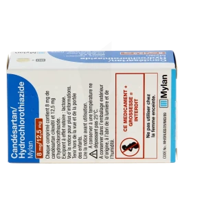 Candesartan/hydrochlorothiazide Viatris 8 Mg/12,5 Mg, Comprimé