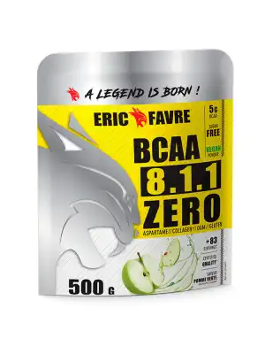 Eric Favre BCAA 8.1.1 Zero 500 g Saveur Pomme Verte