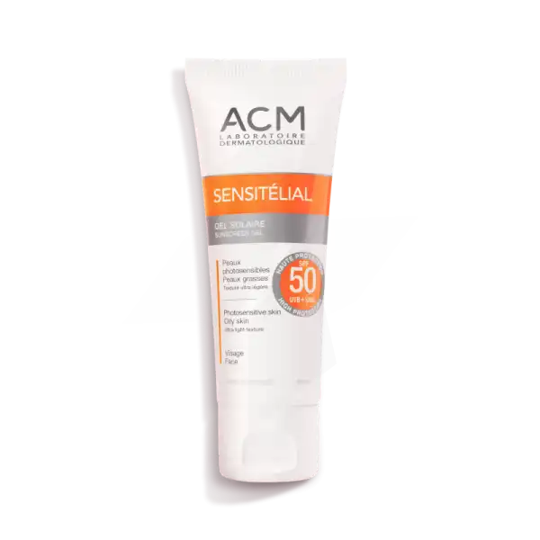 Acm Sensitélial Spf50 Gel Solaire T/40ml