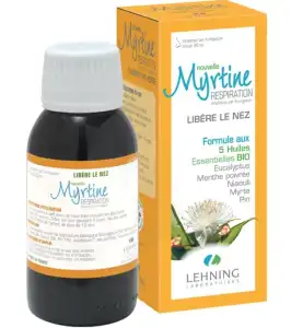 Lehning Myrtine Inhalante Solution D'inhalation 5 Huiles Essentiels Bio Fl/90ml à BOURG-SAINT-MAURICE