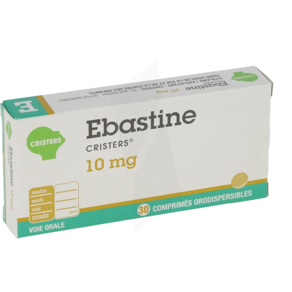 Ebastine Cristers 10 Mg, Comprimé Orodispersible