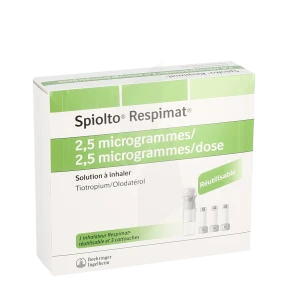 Spiolto Respimat 2,5 Microgrammes/2,5 Microgrammes/ Dose, Solution à Inhaler