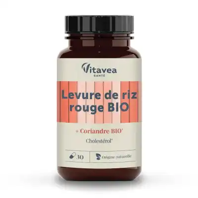 VITAVEA LES ESSENTIELS Levure de riz rouge Bio Gélules Pot/30