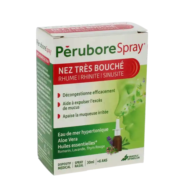 Perubore Spray Nasal Nez Très Bouché Fl/30ml