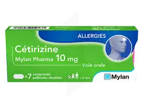 Cetirizine Viatris Conseil 10 Mg, Comprimé Pelliculé Sécable à Paris