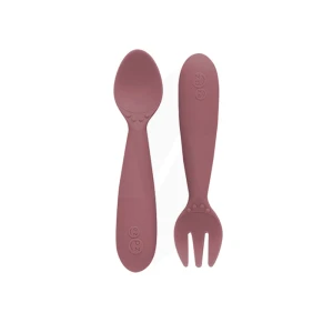 Mini Ustensils Cuillère+fourchette Mauve