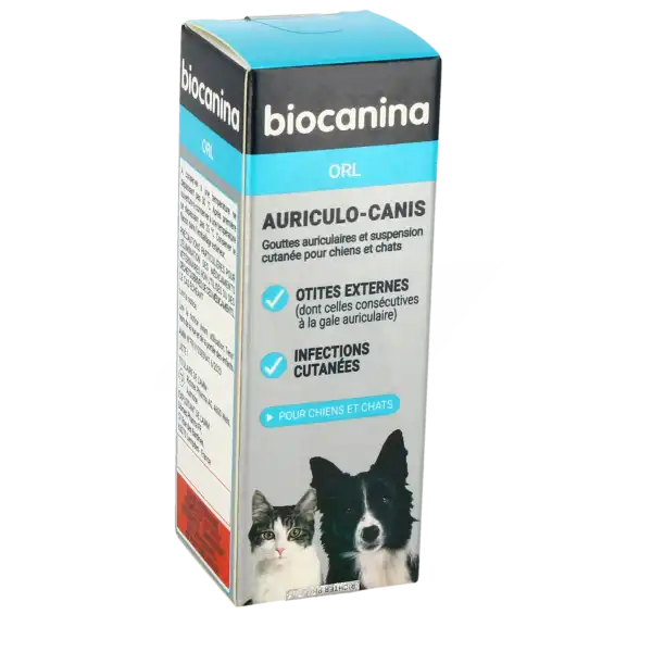 Biocanina Auriculo-canis Solution Auriculaire Et Cutanée Fl Compte-gouttes/20ml