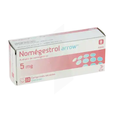 NOMEGESTROL ARROW 5 mg, comprimé sécable