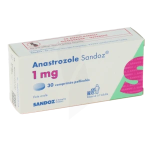 Anastrozole Sandoz 1 Mg, Comprimé Pelliculé