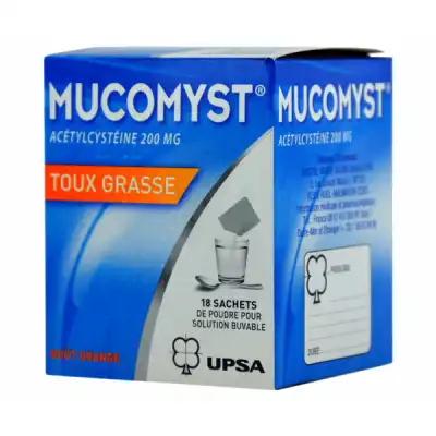 Mucomyst 200 Mg/5 Ml, Poudre Pour Suspension Buvable à VITRE