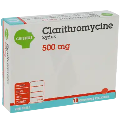 CLARITHROMYCINE ZYDUS 500 mg, comprimé pelliculé