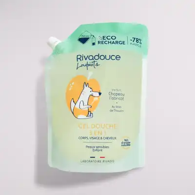 Rivadouce Loupiots Gel Douche 3 En 1 Chapeau L'abricot Ecorecharge/750ml à Gardanne