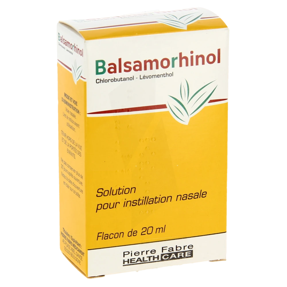 Balsamorhinol, Solution Pour Instillation Nasale