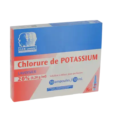 Chlorure De Potassium Lavoisier 20 % (0,20 G/ml) , Solution à Diluer Pour Perfusion à TOULON