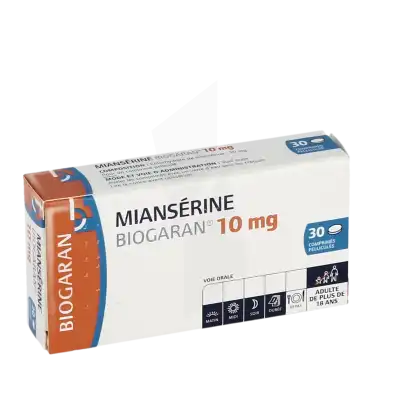 Mianserine Biogaran 10 Mg, Comprimé Pelliculé à CANALS