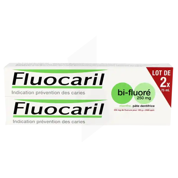 Fluocaril Bi-fluore 250 Mg Menthe, Pâte Dentifrice