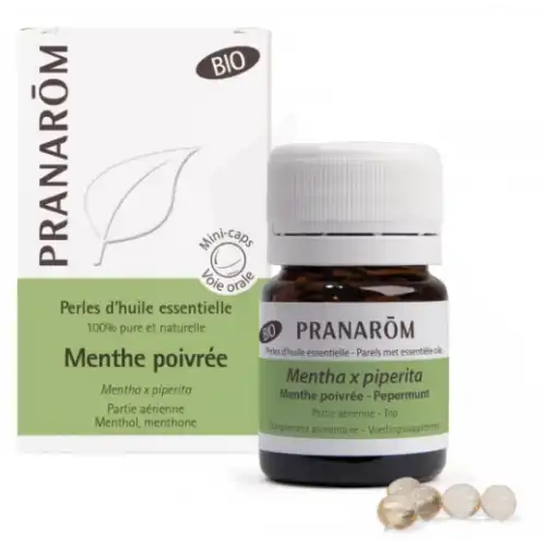 Pranarom Perle Menthe Poivrée Bio 100 Mg B/60