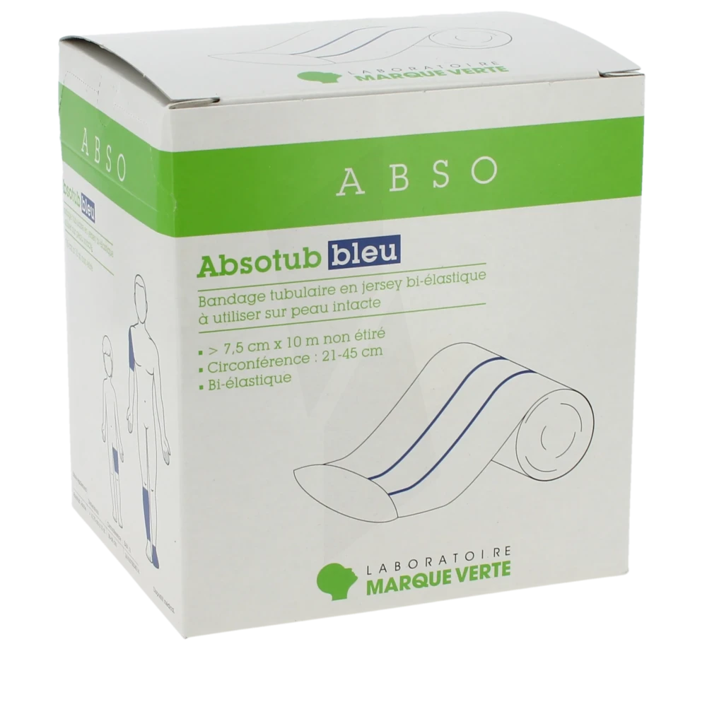 Absotub Bandage Tubulaire Bleu 7,5cmx10m B/1