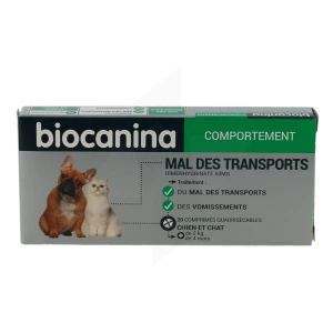 Mal Des Transports Biocanina 50 Mg Comprimes Pour Chiens Et Chats, Comprimé