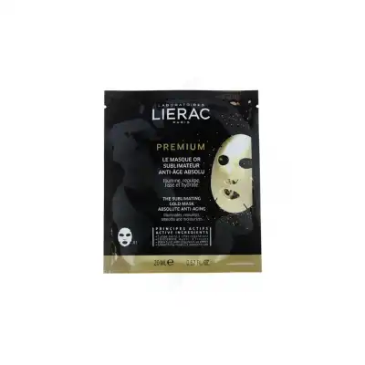 Liérac Premium Le Masque Or Masque Sublimateur Anti-Âge Absolu Sach/20ml à LA TRINITÉ