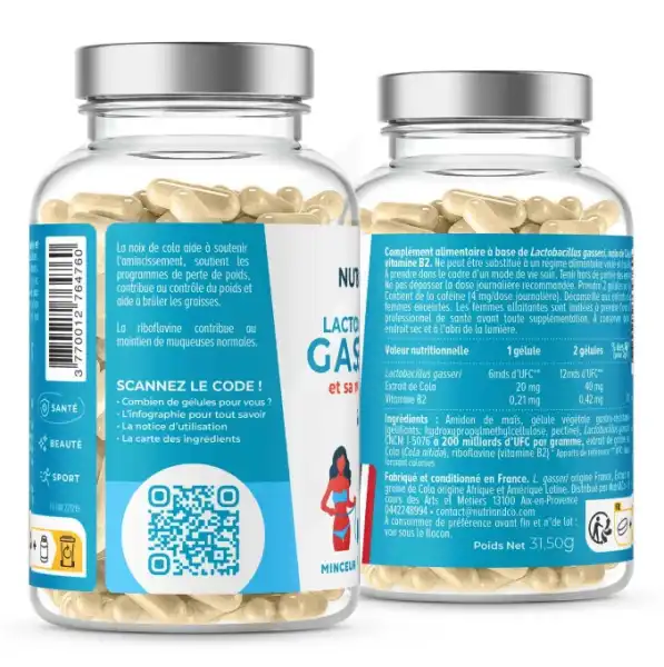 Nutri&co Lactobacillus Gasseri Gélules B/60