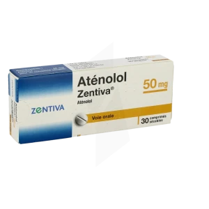 Atenolol Zentiva 50 Mg, Comprimé Sécable