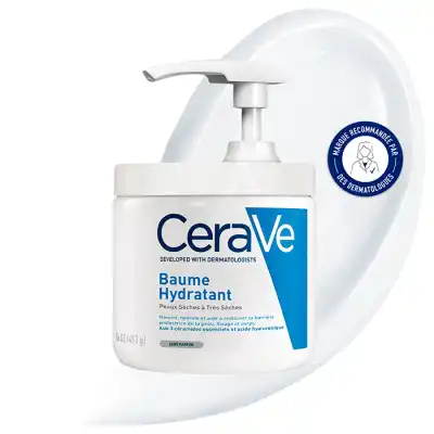 Cerave Baume Hydratant Visage Et Corps Pour Les Peaux Sèches à Très Sèches Flacon Pompe/473ml à Belleville en Beaujolais